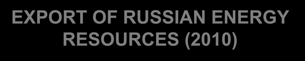 EXPORT OF RUSSIAN ENERGY RESOURCES (2010)