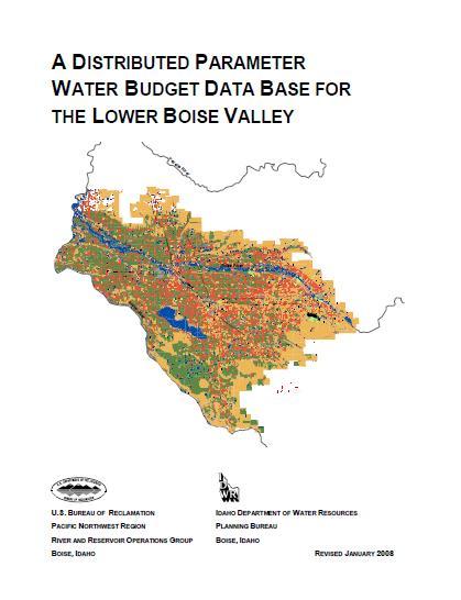 A Recent Lower Boise River Basin Water Budget (USBR, 2008) 898,000 AF Boise Project average annual diversion 41% of diversions consumptively used by Project