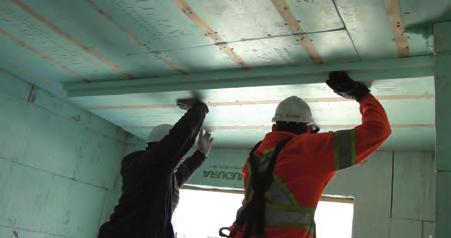 APPLYING AIR/VAPoR SEAL ARoUND PERIMETER IMPoRTANT: Upon completion of foam sealing, 19 curing and trimming of excess spray foam, apply the perimeter air/vapor seal between all Ceiling Technology and