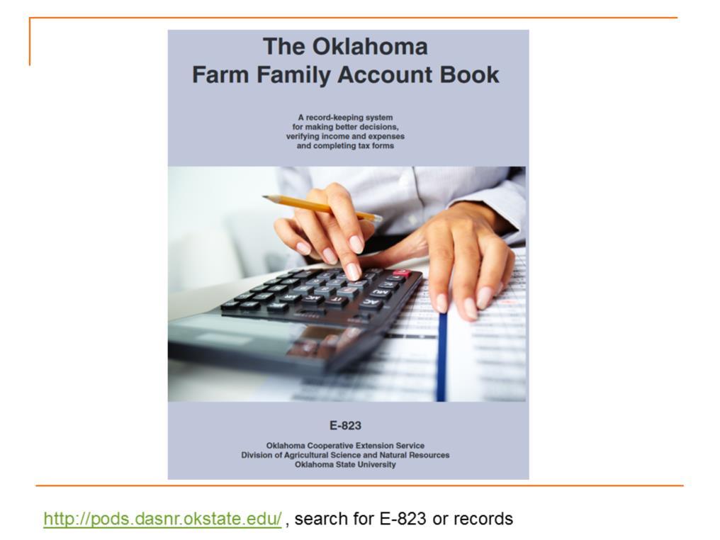 The Oklahoma Farm Family Account Book, sometimes referred to as the old blue book is designed for families to keep a record of financial transactions of the farm and provide the necessary information