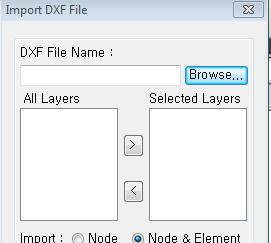 Import DXF CAD Layers Import