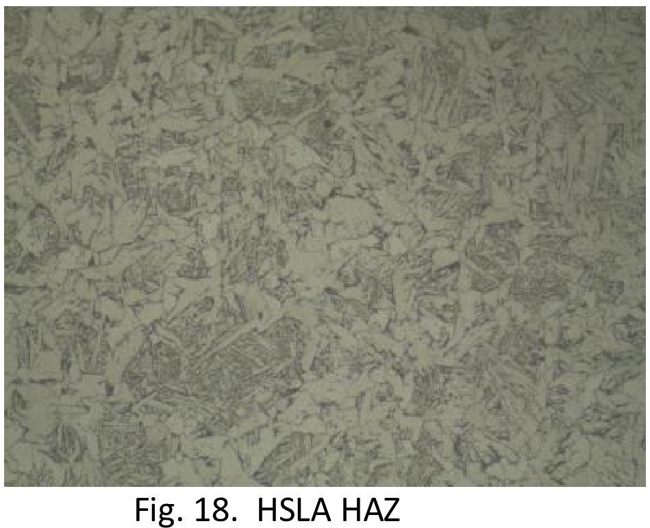 The microstructure analysis revealed that the grain structure of the HAZ as shown in Fig.