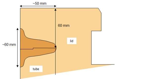 Figure 4 shows a cross section of the weld. The weld zone is shown as the darker colour.