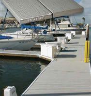 Dock & Boardwalk Planks No harmful chemicals to leach into the water Manufactured using recycled materials and eligible for LEED -based projects Patented protection on all four sides Deeply embossed