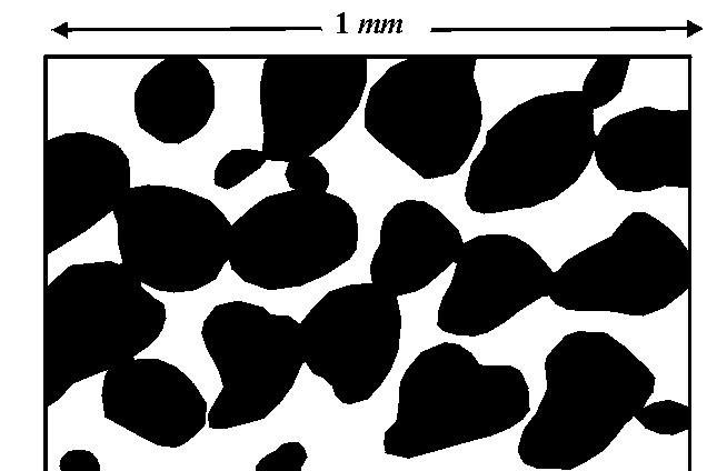 Porosity Petroleum is not found in underground rivers or caverns, but in pore spaces between the grains of porous sedimentary rocks. A piece of porous sedimentary rock.