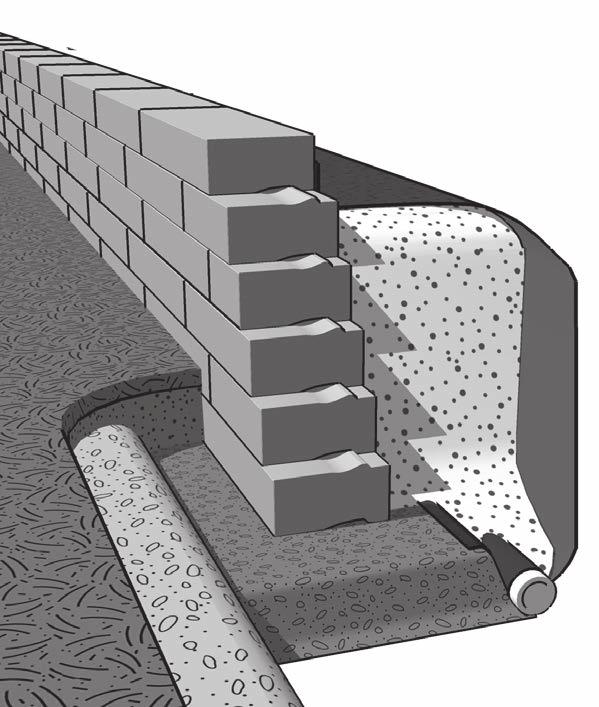 Excavate 2 12" 30" 16 Gravity Wall Installation Planning Your Wall With your final Design in hand, begin to establish the wall location and proposed grades.