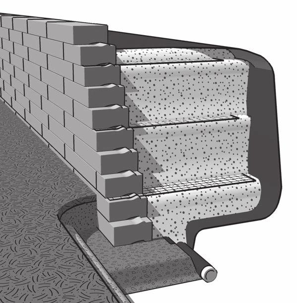Geogrid Reinforced Wall Installation The following are the basic steps involved in constructing a Geogrid Reinforced ArchitexturesXL segmental retaining wall.