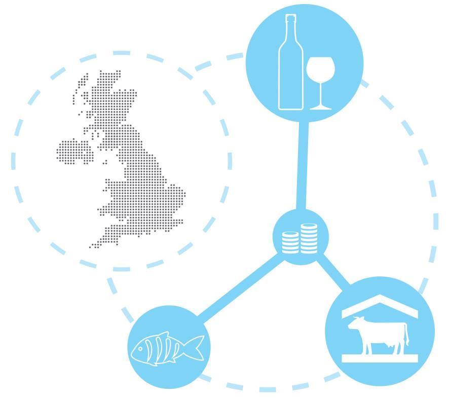 UK Agri-Food Industry 4 UK Agri-food supply chain Agriculture and fishing to final retailing and catering Worth 96 billion (7% of GVA) Employs 3.