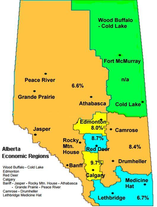 Current Labour Market Alberta s Unemployment Rate is 8.5% (up from 6.