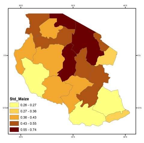Tanzania: Average Maize Yield