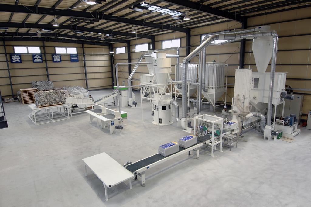 PROCESS STAGES We deliver complete production lines for recycled cellulose fiber insulation manufacturing.