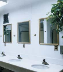 Use Glasbord panels in the "back room" for a sanitary and durable finish that meets USDA/FSIS requirements.