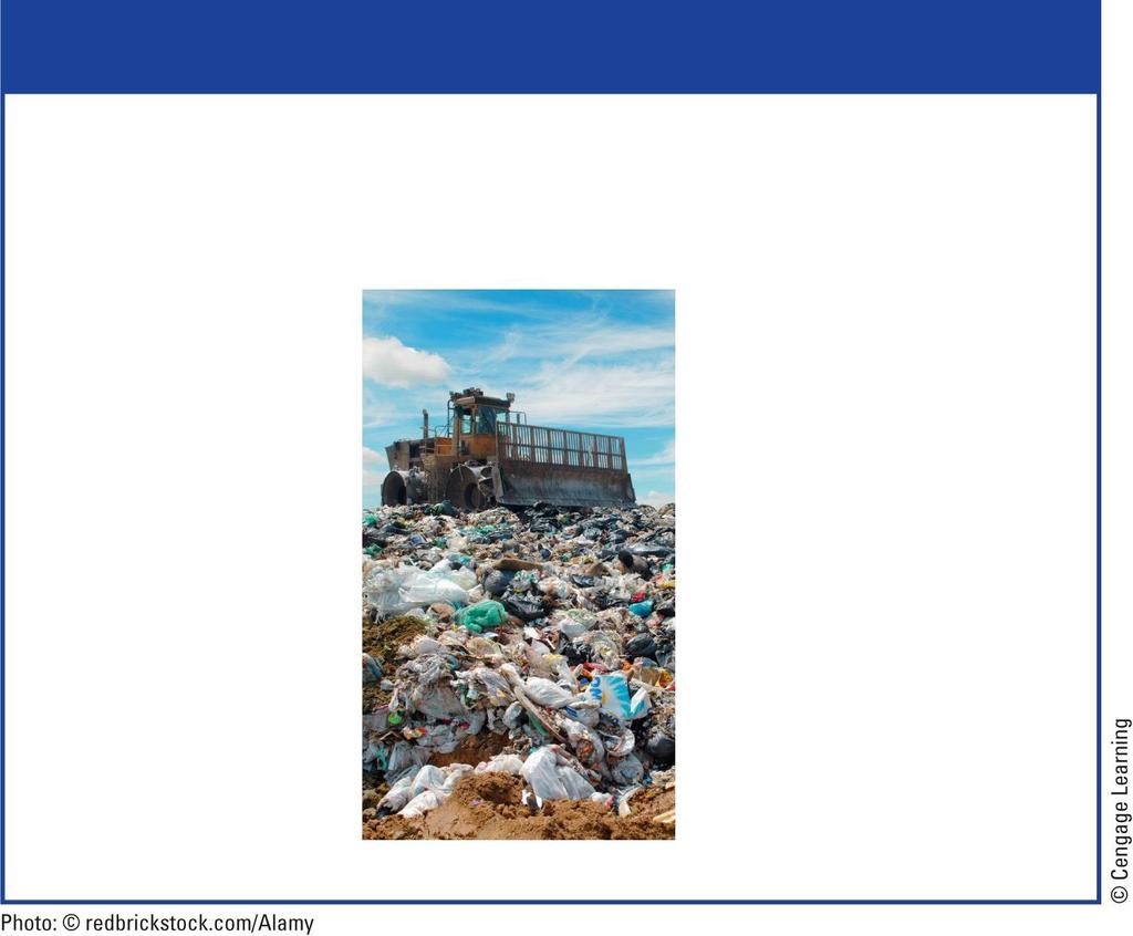 Trade-Offs Sanitary Landfills Advantages Low operating costs Can handle large amounts of waste Filled land can be used for other purposes No shortage of landfill space in many areas Disadvantages