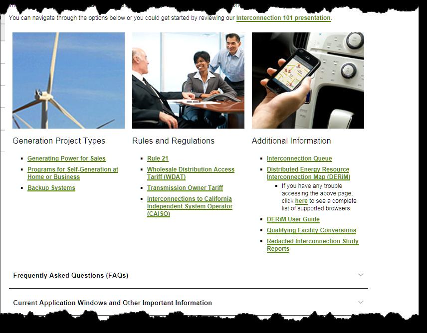 Finding More Information Visit our new Grid Interconnections website Go directly to it: on.