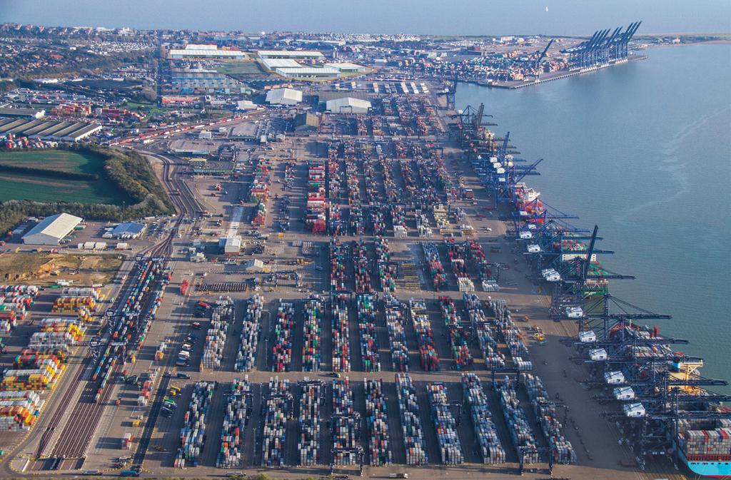 South Rail Terminal Dock Gate 1 PORT OF FELIXSTOWE Dooley Ro-Ro Terminal Berths 8 & 9 Dock Gate 2 Central Rail Terminal QUAY TO THE FUTURE The Port of Felixstowe has been at the forefront of the