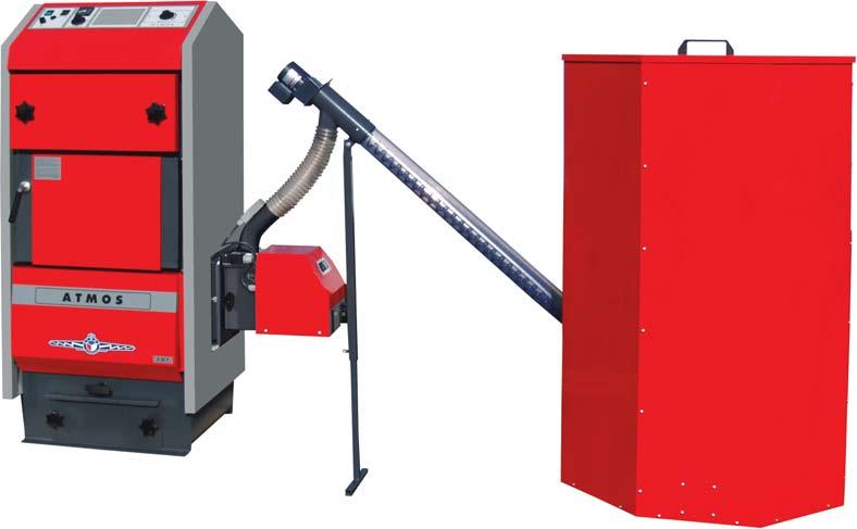 Boiler with burner and the auger conveyor with a pellet silo TECHNICAL DATA: DIMENSIONS D 15 P D 20 P D 30 P D 40 P D 45 P A 1405 1405 1405