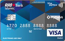 Your new Chip & Pin RHB Debit Card-i has the contactless function as shown below (in red) The Retailer or Merchant's Point of Sales terminals must be able to accept Visa or MasterCard or MyDebit