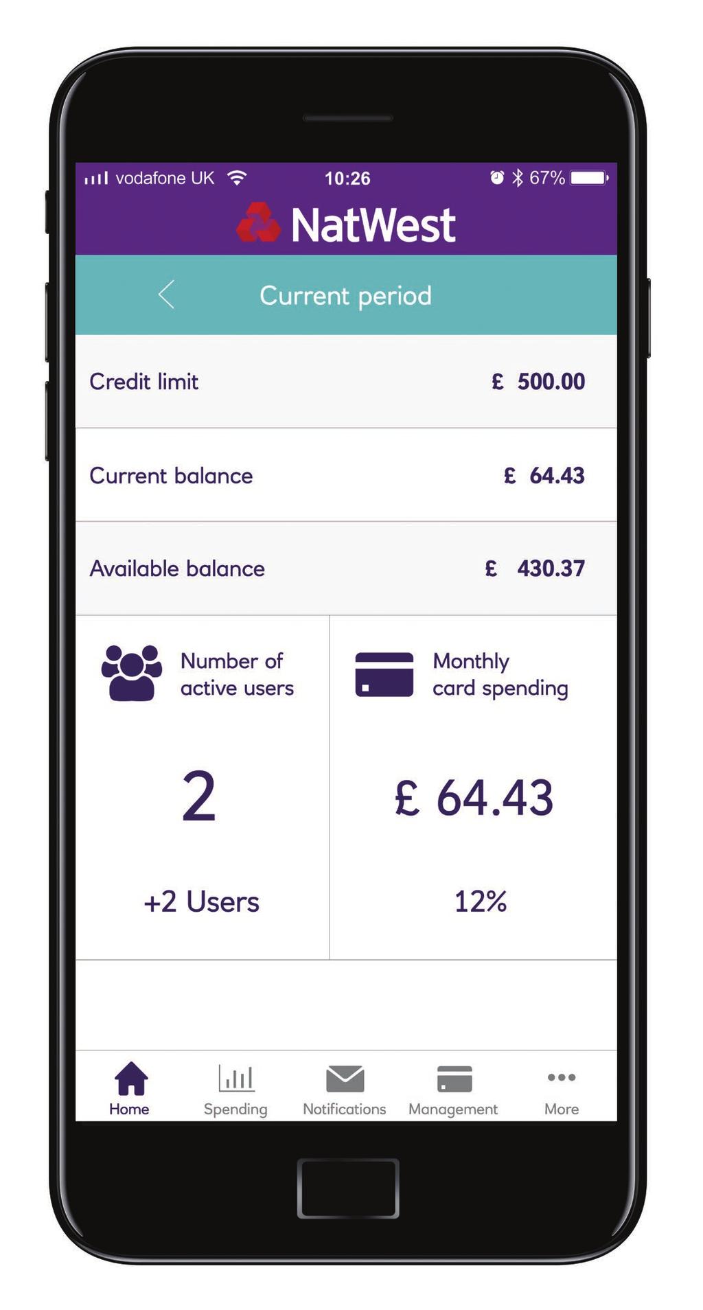 NatWest ClearSpend Our free NatWest ClearSpend app gives you complete visibility of your commercial card. Why use NatWest ClearSpend?