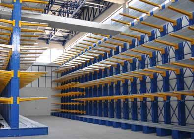 Cantilever Rack Warehouse Layout Cantilever racking is manufactured for single or double