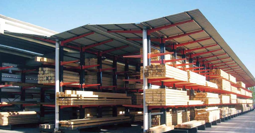 Cantilever Racking supporting the