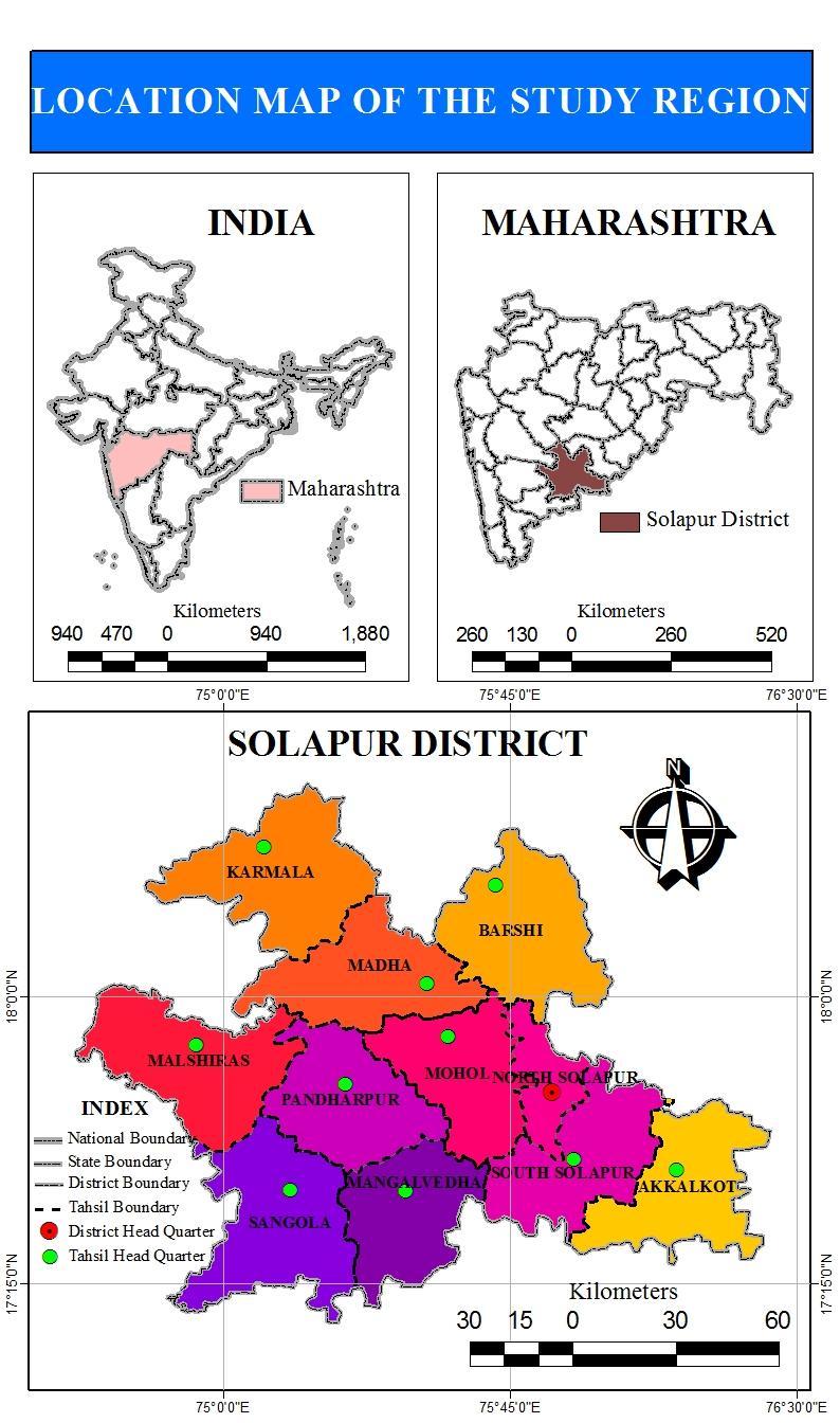 1. To study the general land use pattern in the Solapur district. 2. To study the factors affecting on the land use pattern in Solapur district. III.