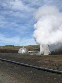Slide 141 / 161 Geothermal Energy Geothermal power plants use the hot rocks deep below Earth's surface to generate steam which is used for electricity