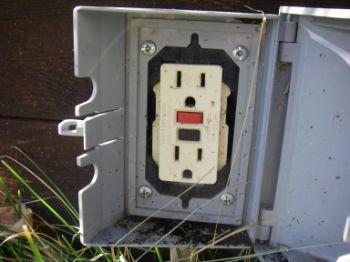 Plumbing Exterior GFCI receptacles did not respond to push button test. Recommend review for repair/ replacement. 11.