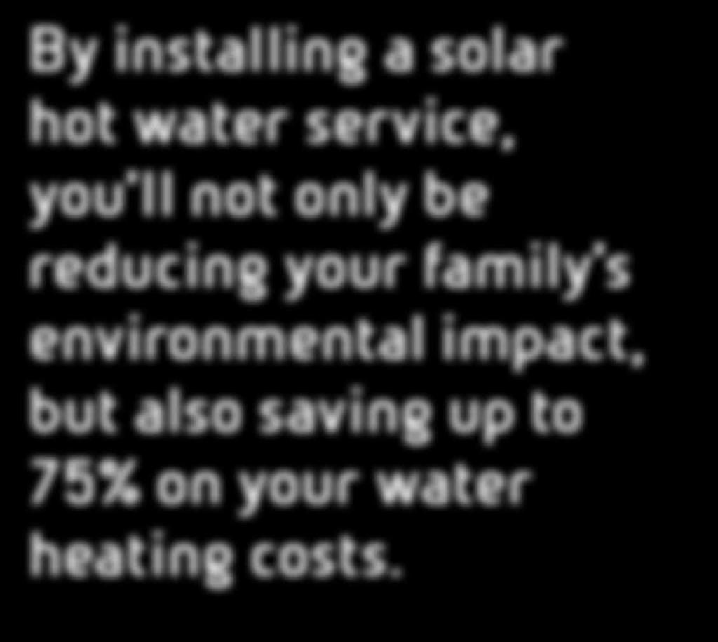 In response, the Federal Government is providing very generous rebates to encourage households and community organisations to make the switch to solar hot water technology.