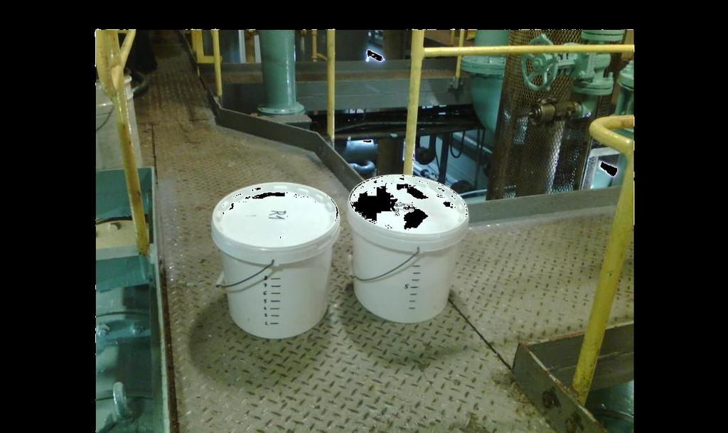 Figure 12-10 litre buckets with a volumetric scale.