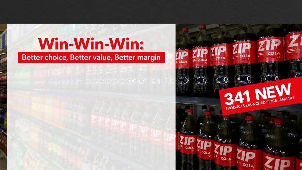 3. DEVELOPING PRIVATE LABEL Participation +1% to 14.7% in SA Private Label Margin up 2.