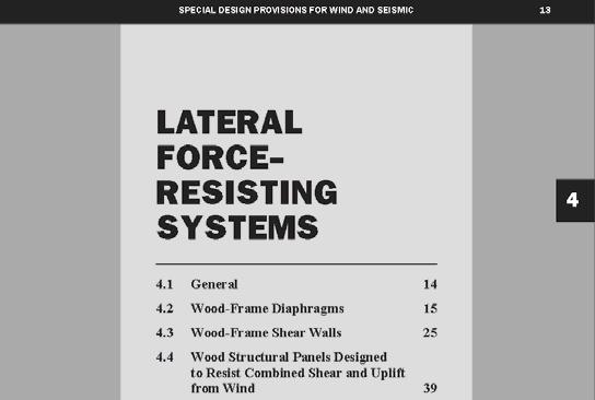 Chapter 4 - Lateral Force-Resisting Systems Chapter 4 - Lateral Force-Resisting Systems General Wood Diaphragms