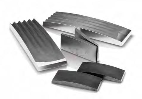 The suitable material for your requirements 5 different materials available Selecting the breaking jaw material Breaking jaws made from different materials are available for different applications: