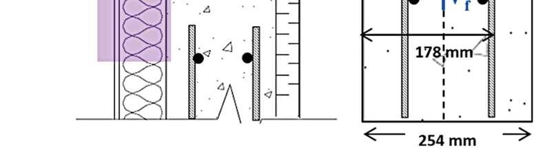 Figure 7: Brick Ledge Design for Supporting Masonry Veneer Design Forces: Pf = 23.7 kn/m Mf = 4.
