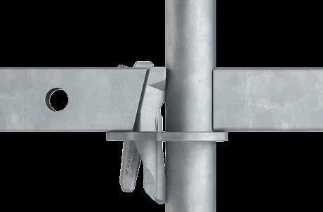 PERI UP The integrated scaffold nodes Fast and safe due to the Gravity Lock Both the PERI UP Easy frame scaffolding and PERI UP Flex modular scaffolding are characterized by the rosette-like design