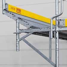 Standard applications Faster connection of supports and console brackets Supports and console brackets can be connected directly to the integrated scaffold nodes of the Easy Frame extremely quickly