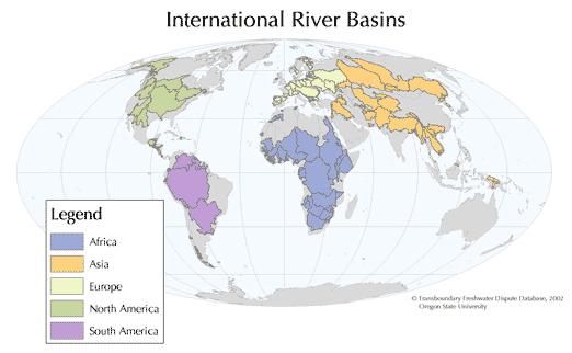 263 rivers globally 45% Earth s land area 60% surface