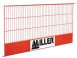 POSTS ULTRA Barrier Tightly engineered steel mesh design; height adjustable. Maximum post spacing 8 ft. (2.4 m) Weight 42.77 lbs. (19.