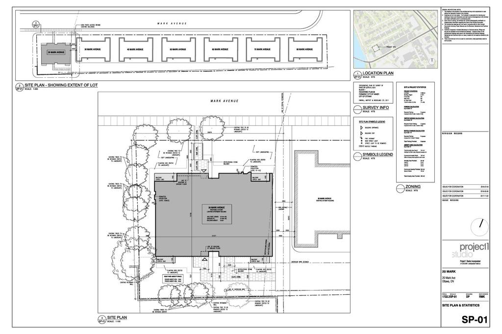 Figure 3: Site Plan showing Points of Reception (source: