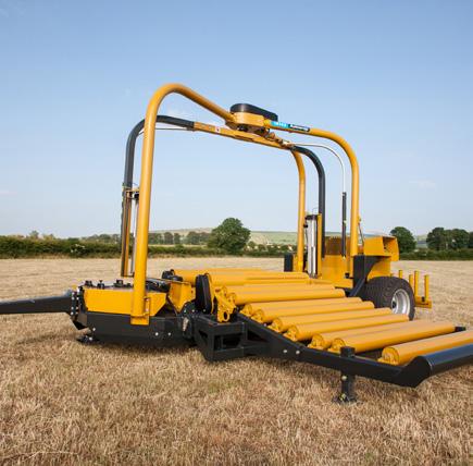 Square Bale Wrappers Square Static 1814 Series Description Fully automatic and can be operated via radio remote control from the tractor cab.