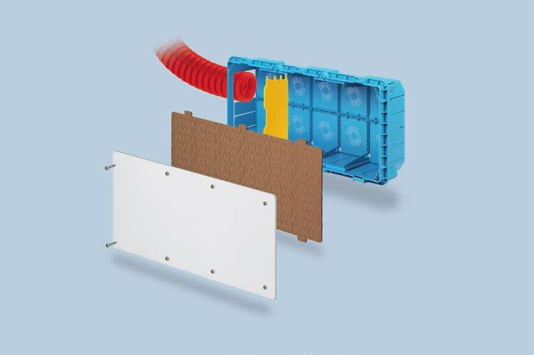 ISOBOX Junction boxes - For flush mounting New performance throughout the series We have introduced new features throughout the entire range to optimise your work and improve the performance of our