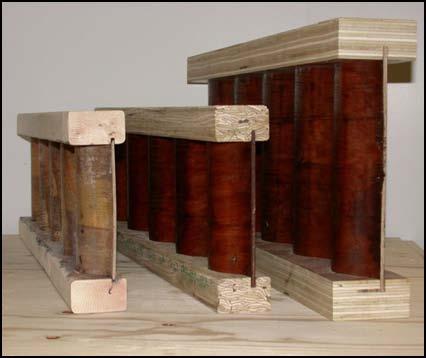 The I-joists were produced in two lengths 12 and 8 feet using various structural composite lumber (SCL) as flange materials Figure 5.