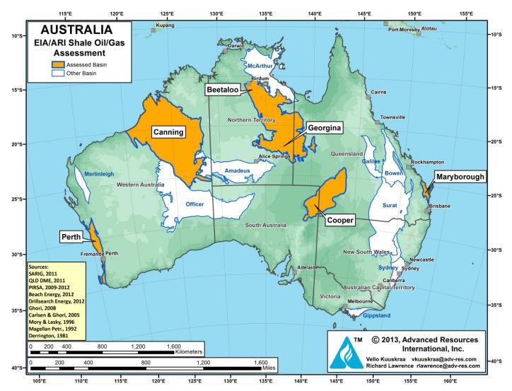 Australia unconventional remote basins are