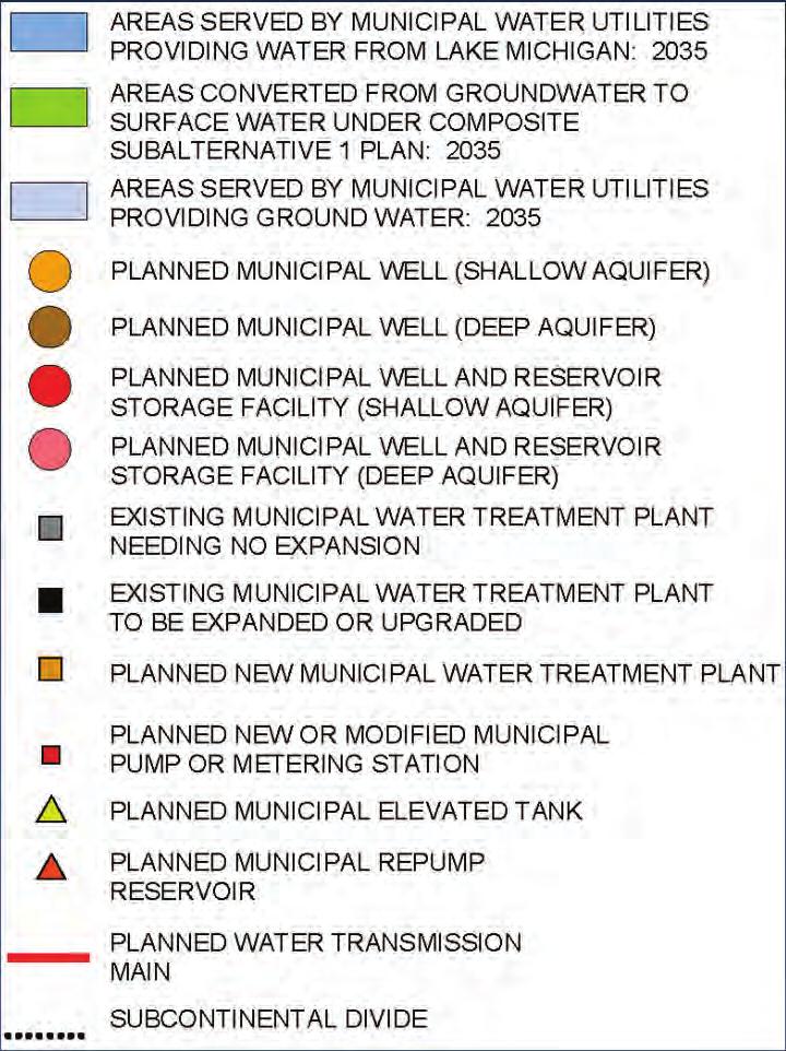 Regional Water Supply Plan Subalternative 1 to the Composite Plan: Enhanced local conservation programs Conversion of selected