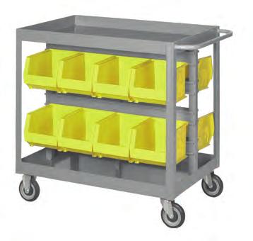The efficient cabinet depth and heights optimize wall space. All are lockable for secure storage of high-value items.