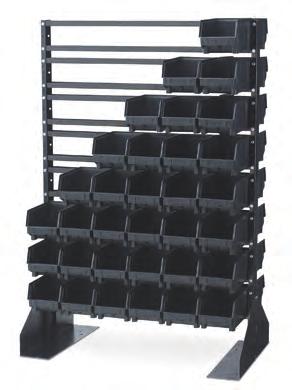 ESD-Safe Metal Systems Combine ESD-Safe Part Bins with Conductive Floor Stands to increase storage efficiency. > Manufactured from 16-gauge steel.