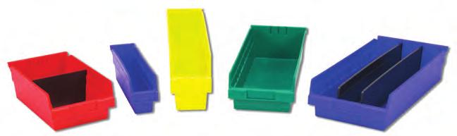 Shelf Bins Add efficiency to assembly, work-in-process and picking applications in a wide range of industries.