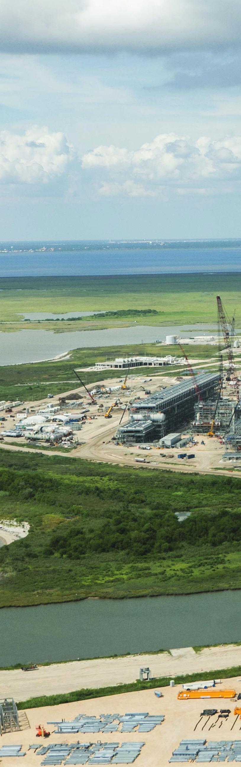 ON THE THRESHOLD The U.S. looks ahead to a big future in the global LNG market as the first export terminal nears completion.