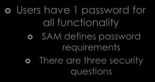 password requirements There are three