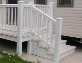 Adding cost effective steps, a ramp, or both, offers an attractive entrance point.