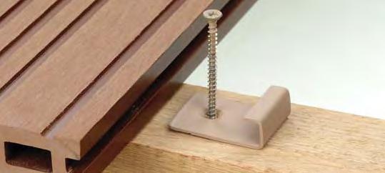 start or end boards without unsightly screws through the